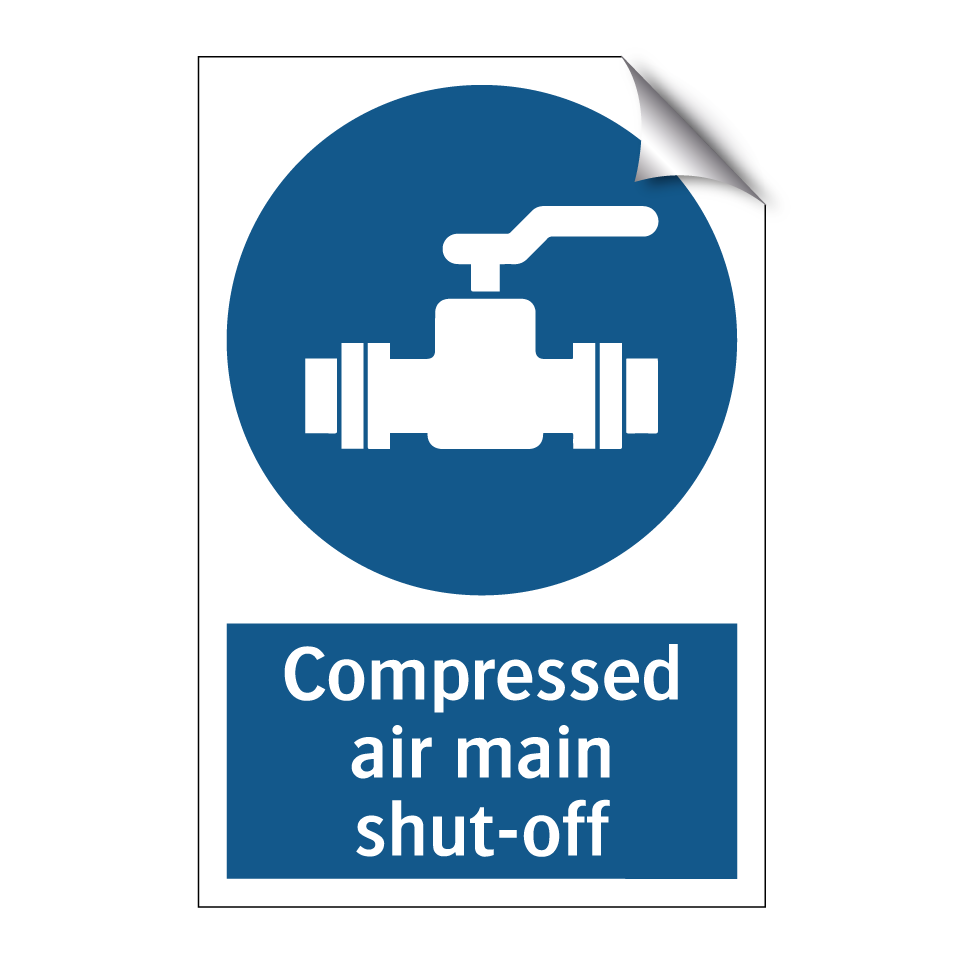 Compressed air main shut-off