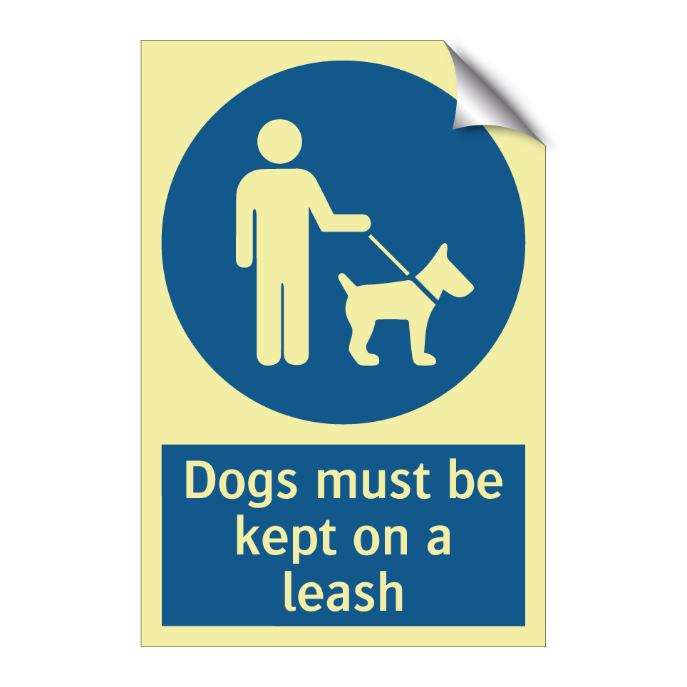 Dogs must be kept on a leash