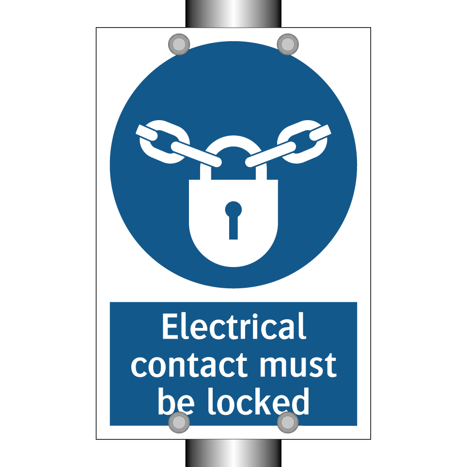 Electrical contact must be locked
