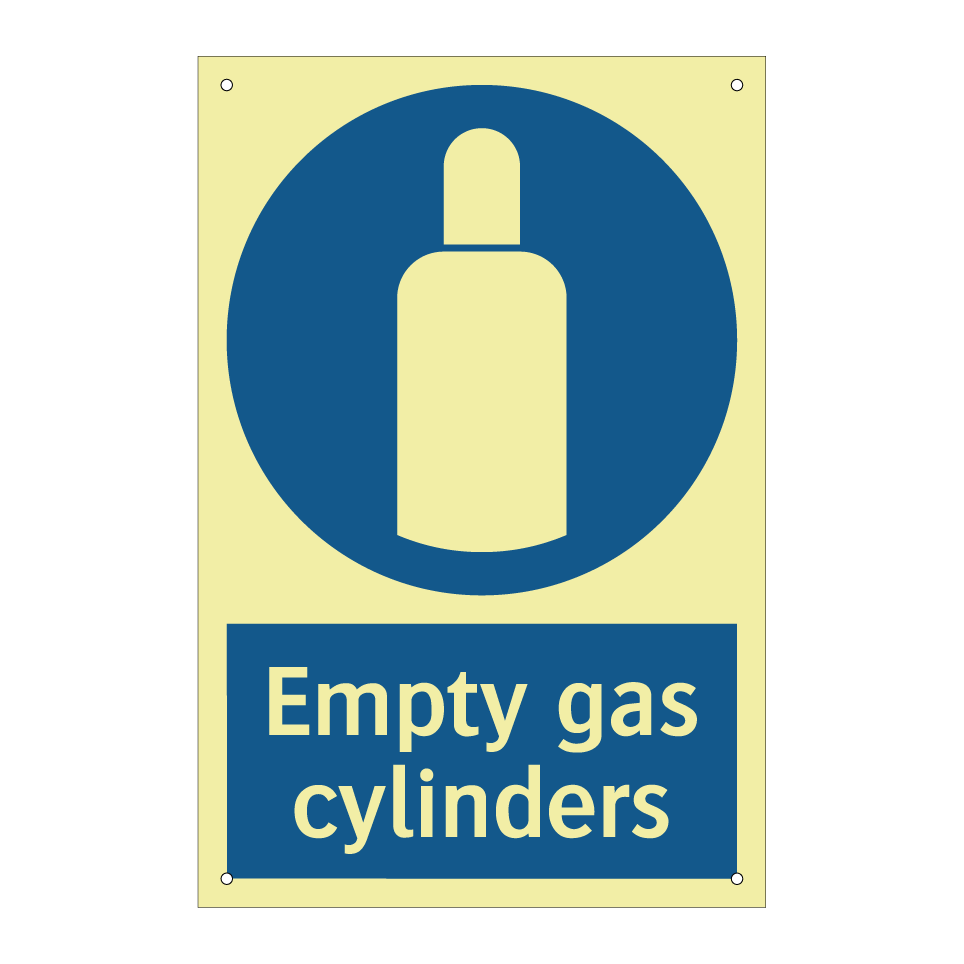 Empty gas cylinders