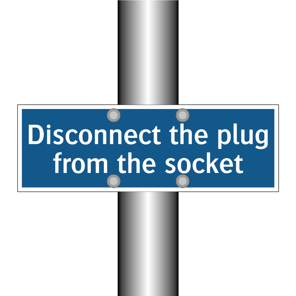 Disconnect the plug from the socket