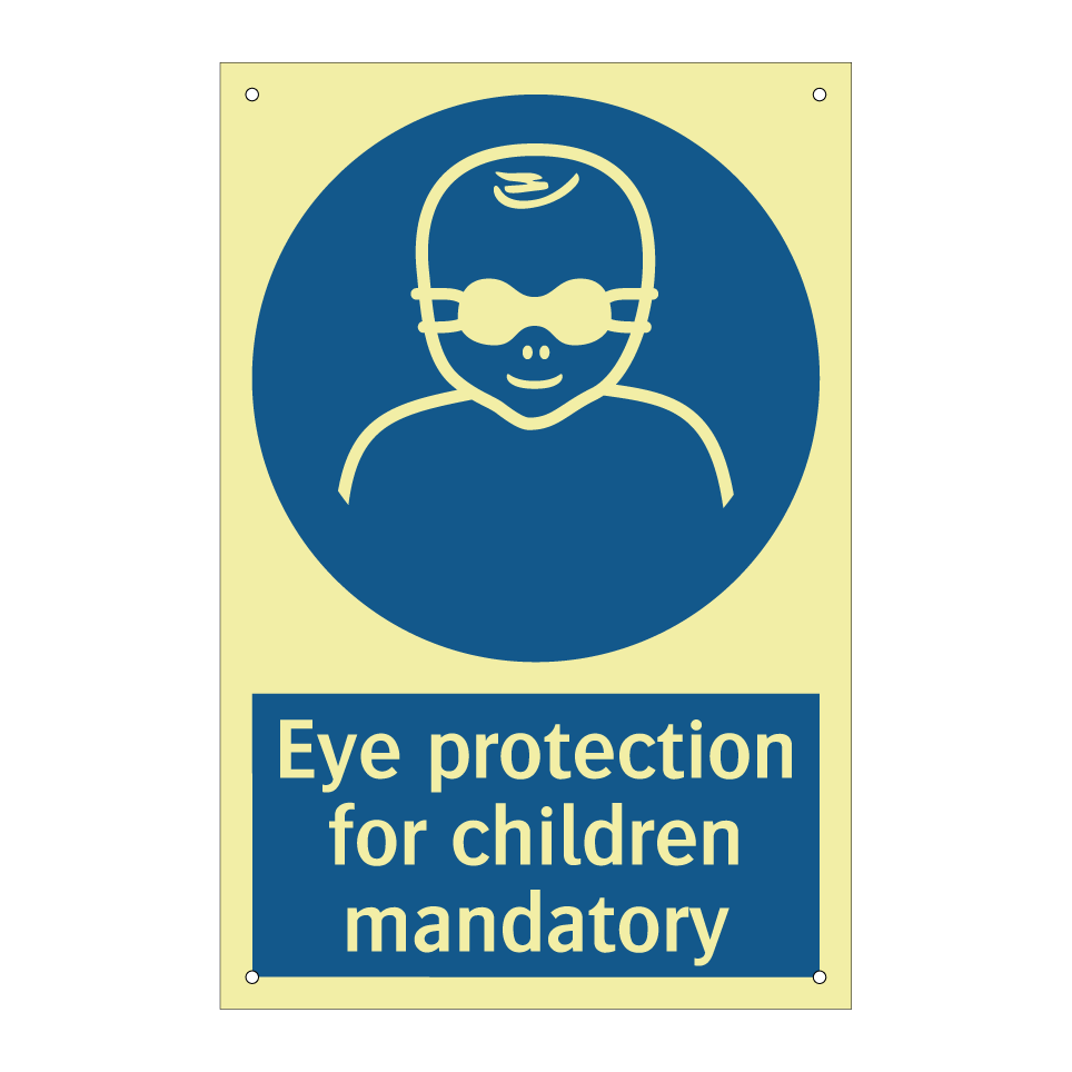 Eye protection for children mandatory