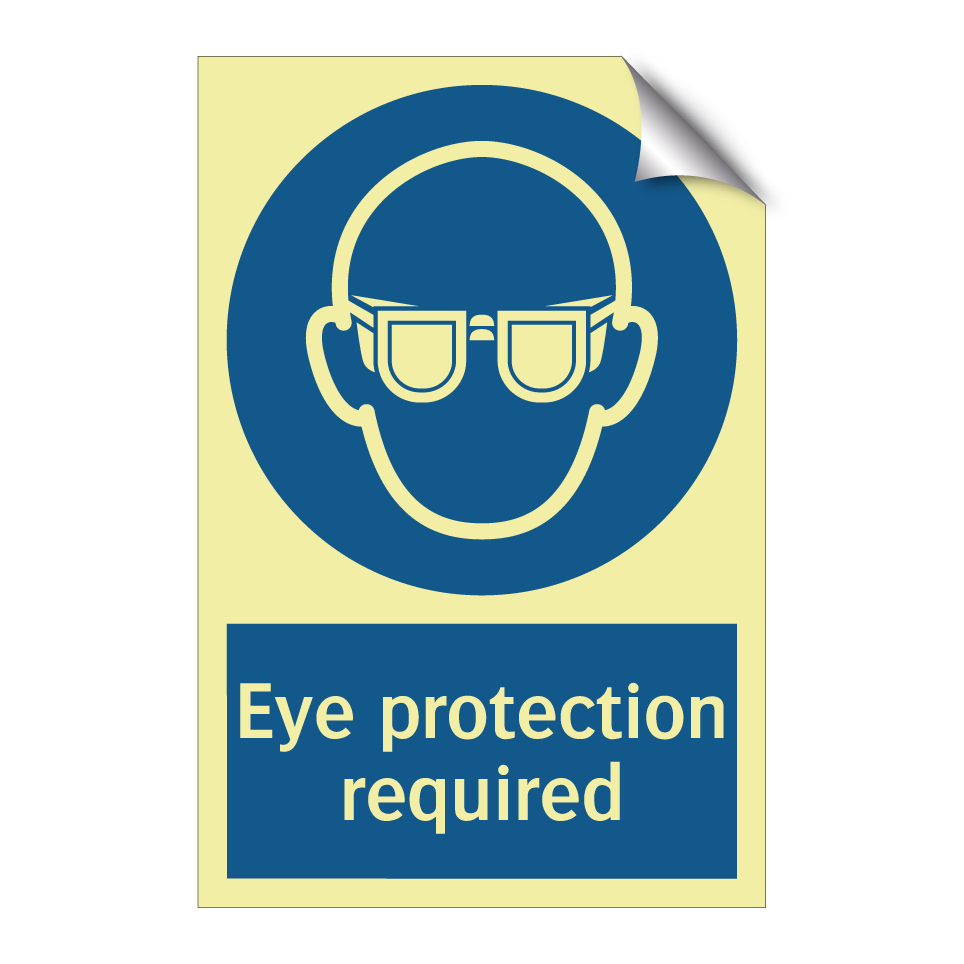 Eye protection required