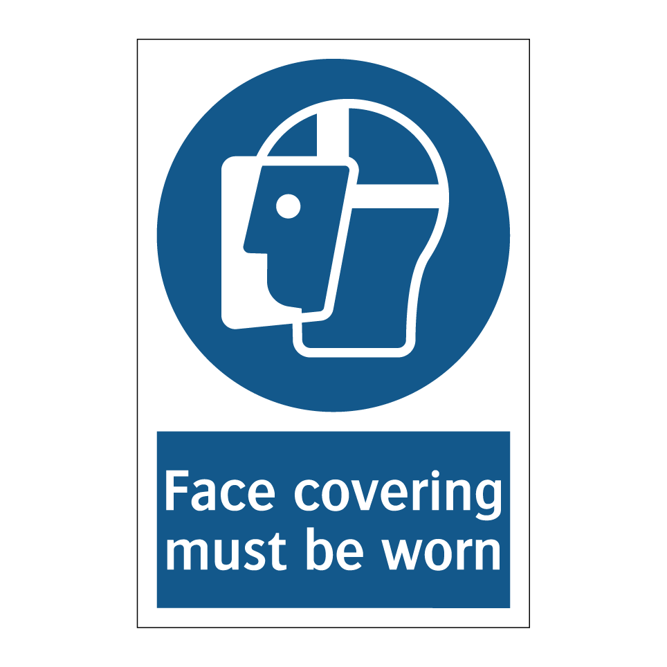 Face covering must be worn