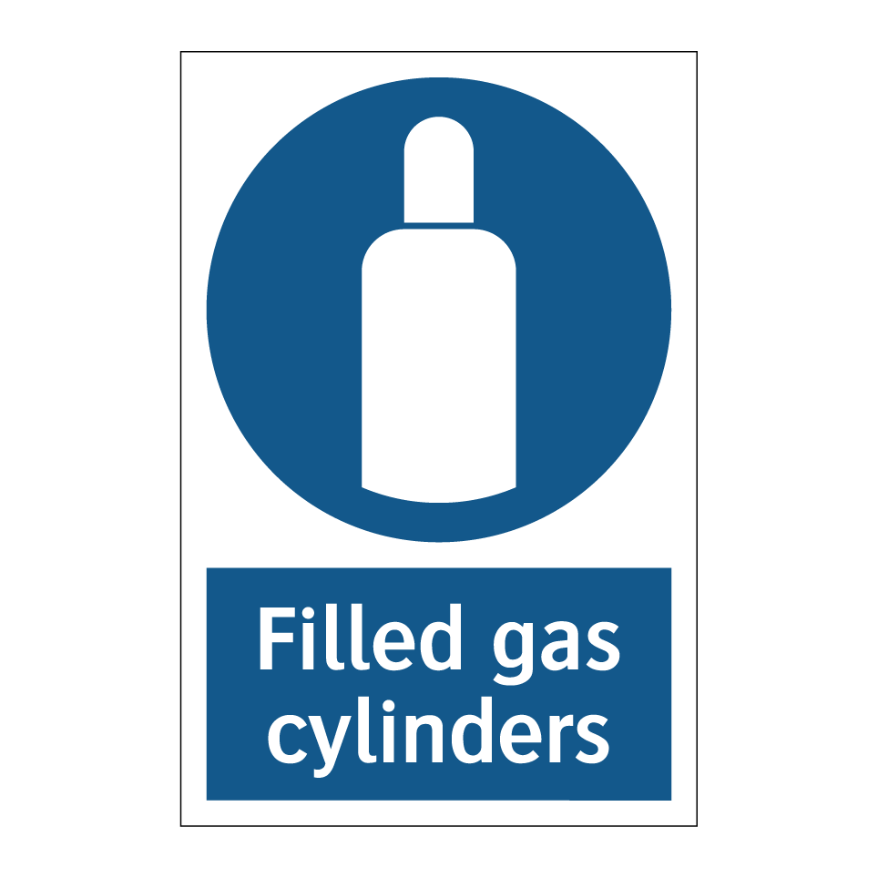 Filled gas cylinders