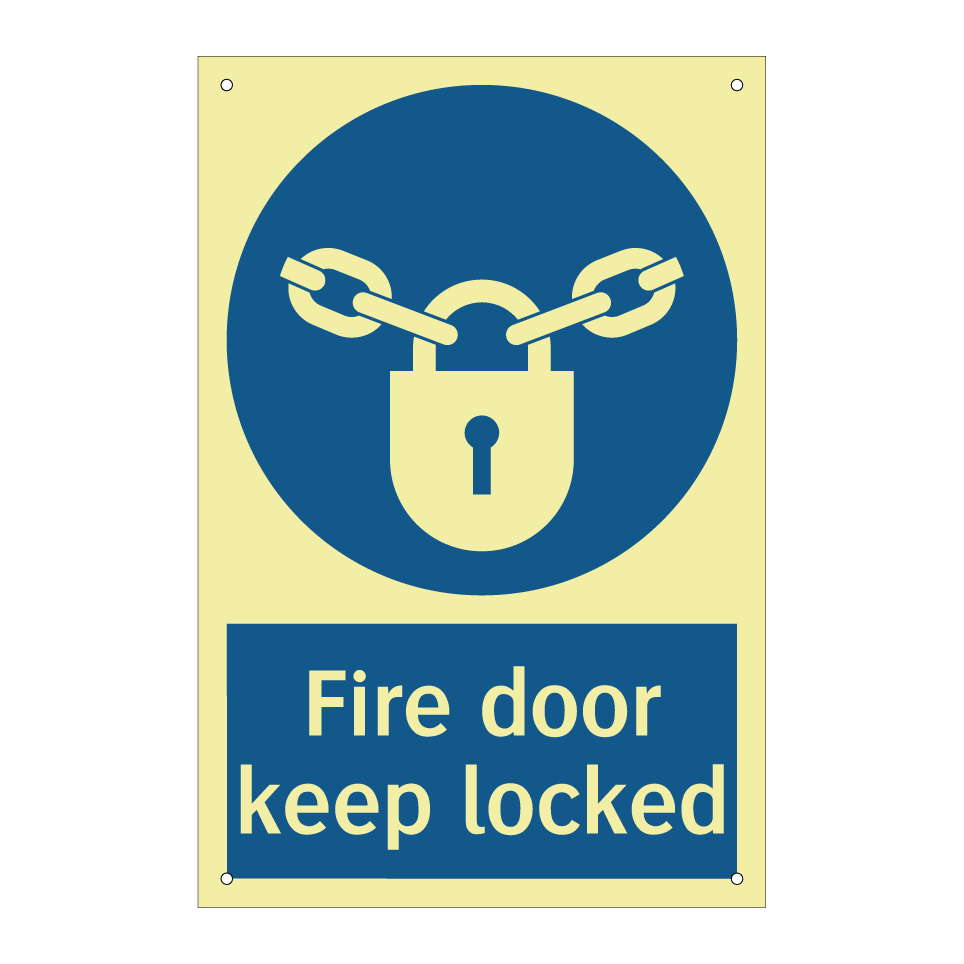 Fire door keep locked