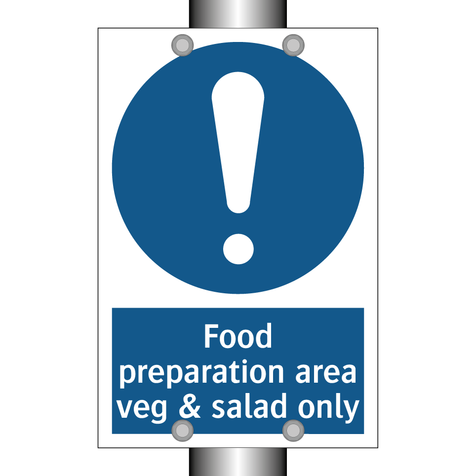 Food preparation area veg & salad only