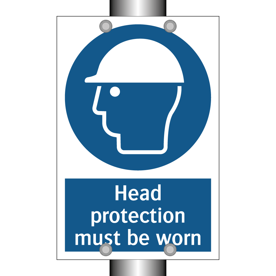 Head protection must be worn