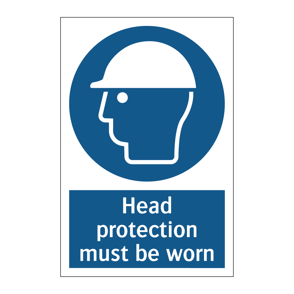 Head protection must be worn