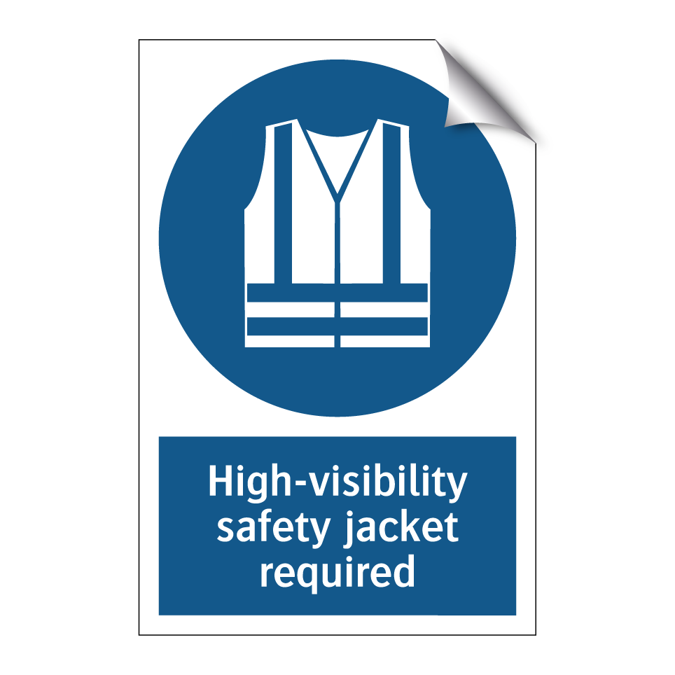 High-visibility safety jacket required