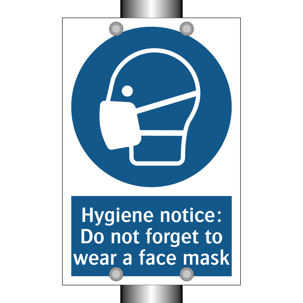 Hygiene notice: Do not forget to wear a face mask