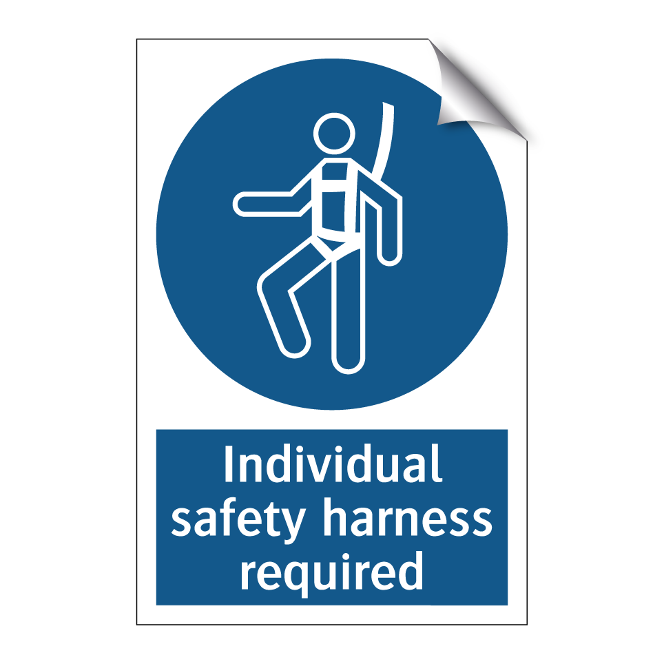 Individual safety harness required