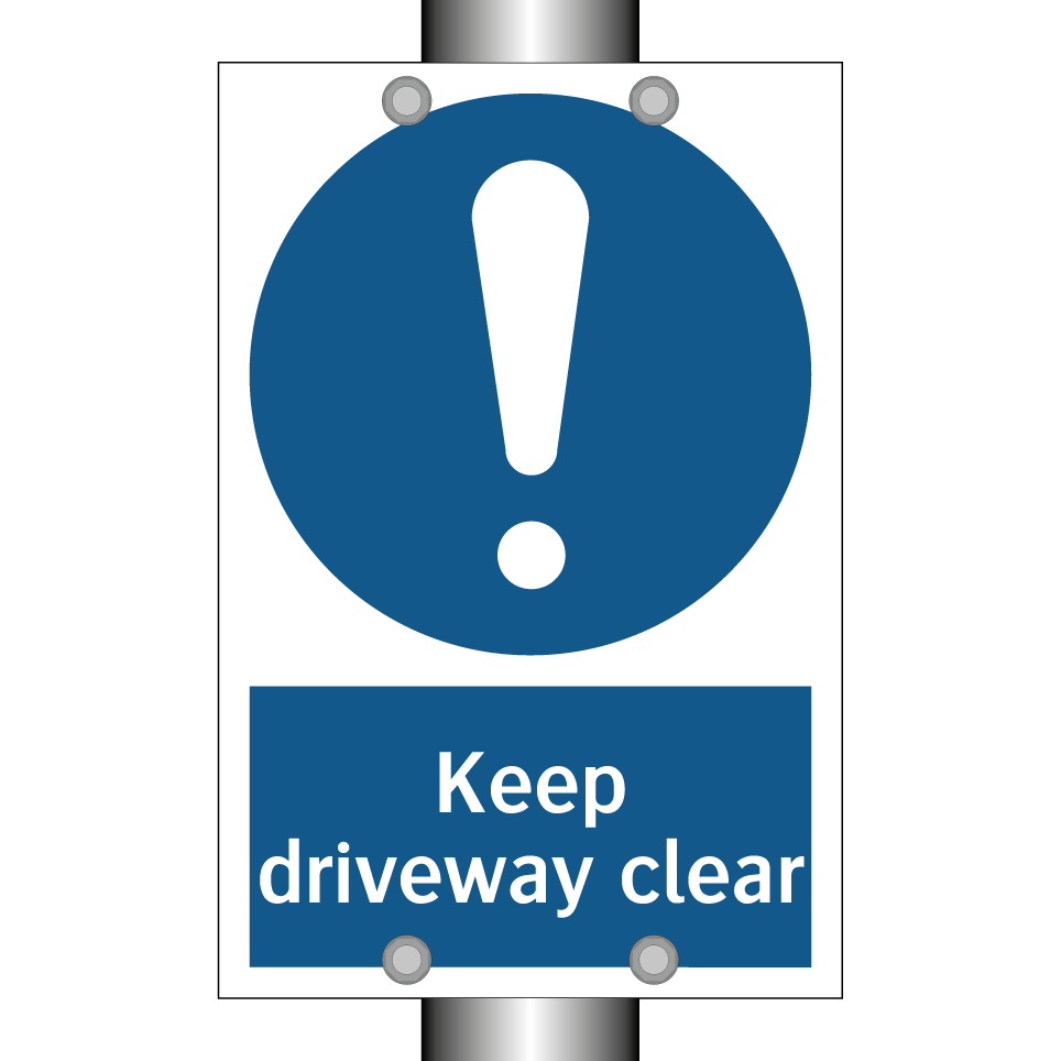 Keep driveway clear