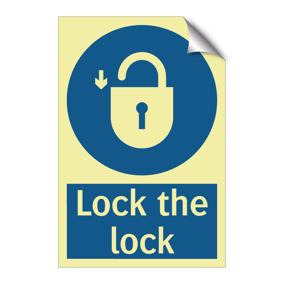 Lock the lock