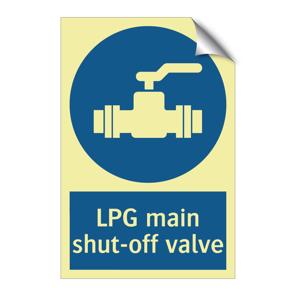 LPG main shut-off valve
