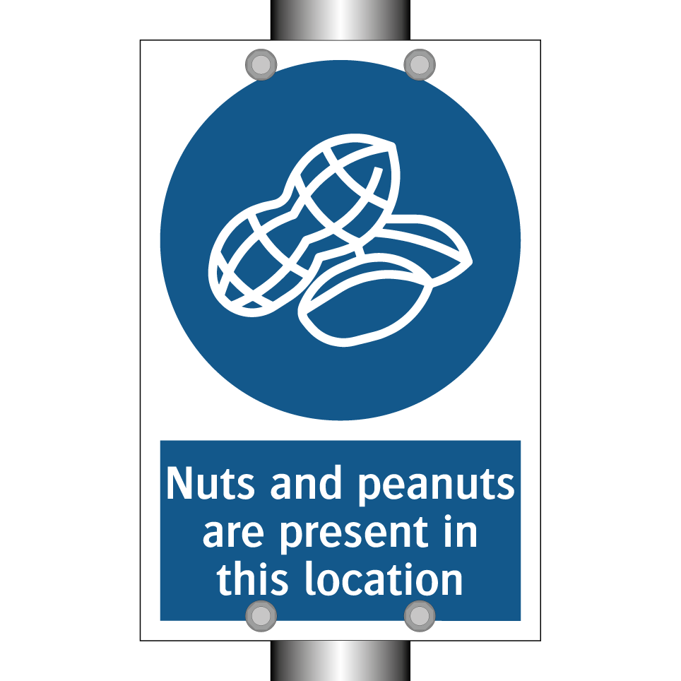 Nuts and peanuts are present in this location