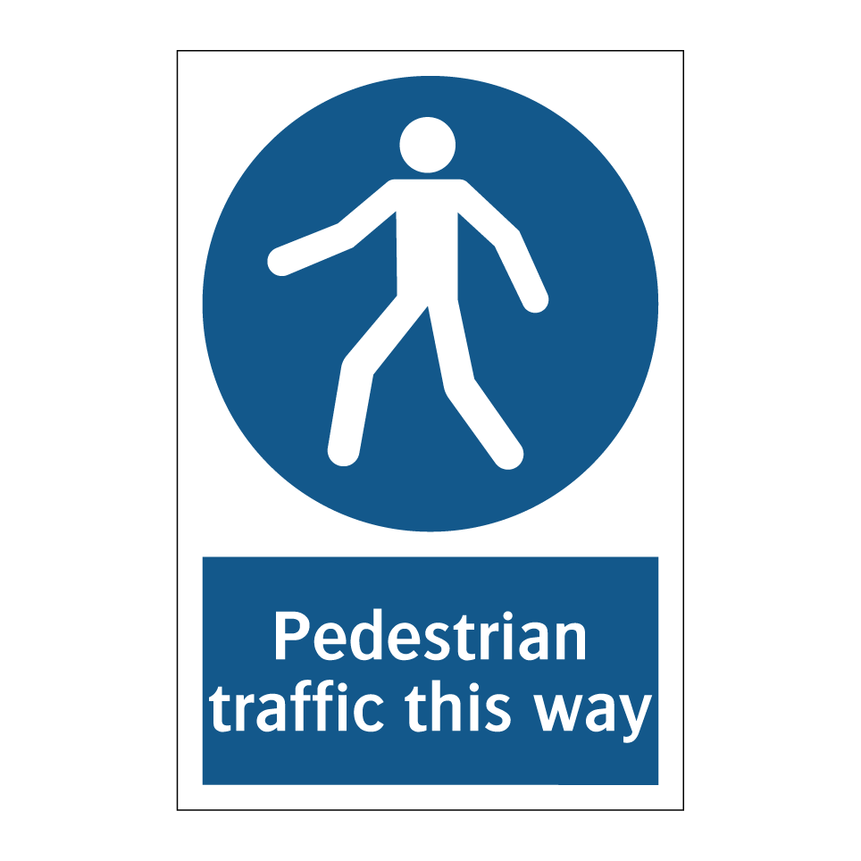 Pedestrian traffic this way
