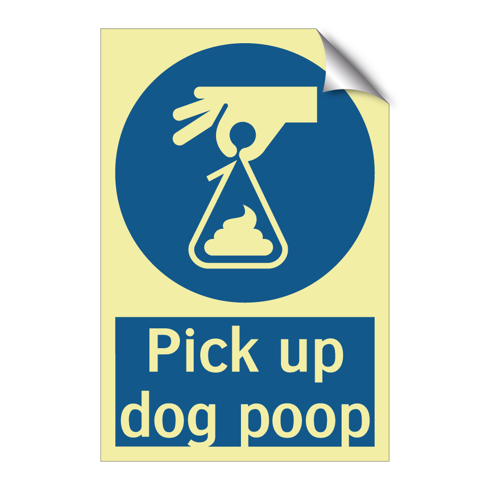 Pick up dog poop