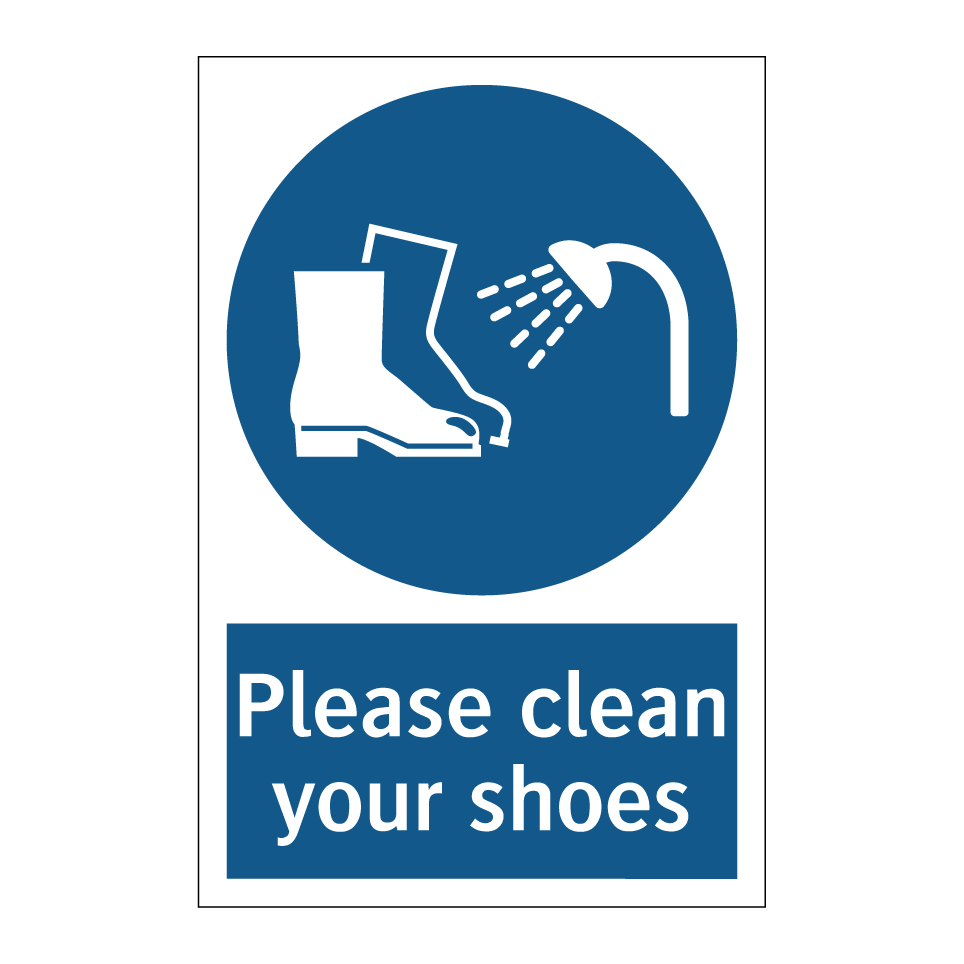 Please clean your shoes