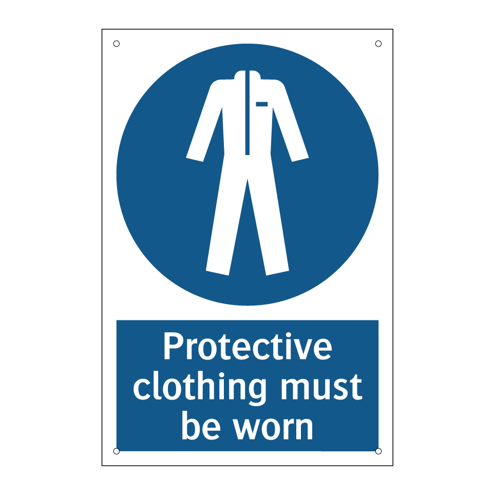 Protective clothing must be worn