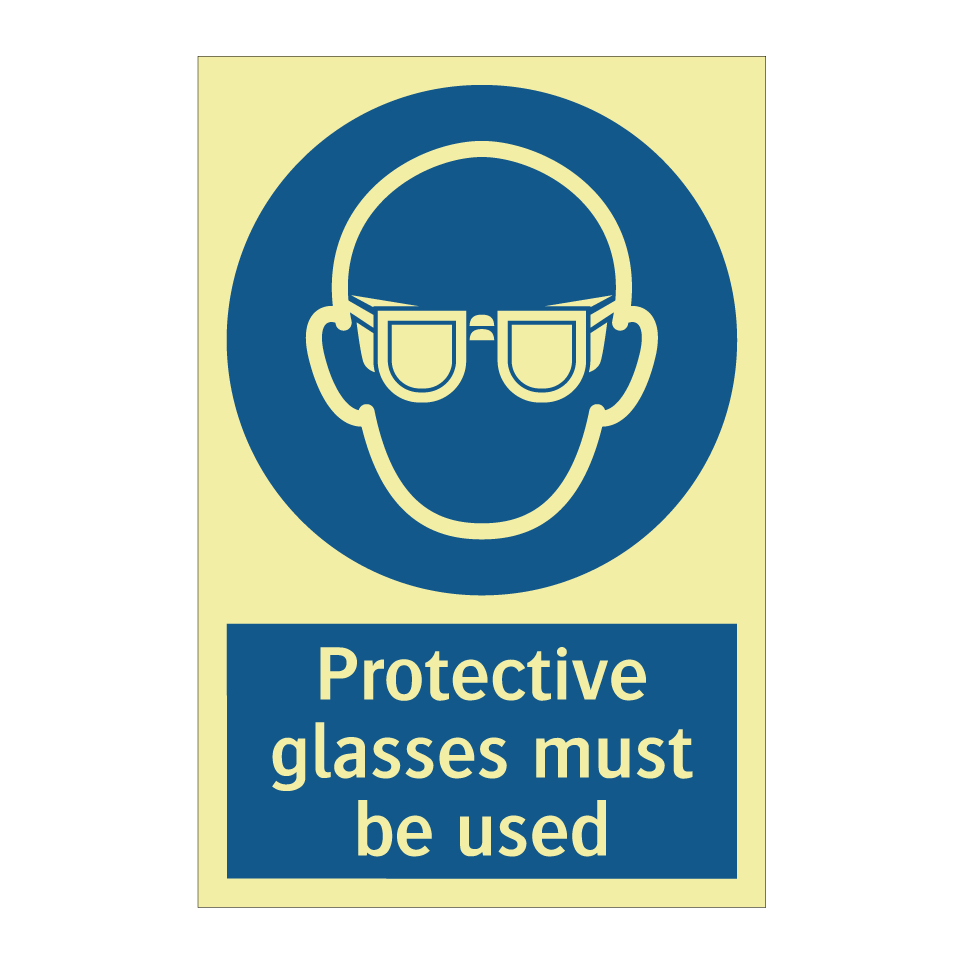 Protective glasses must be used