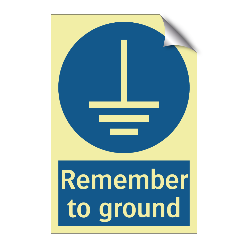 Remember to ground