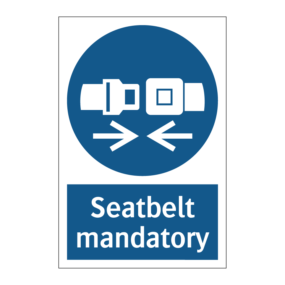 Seatbelt mandatory