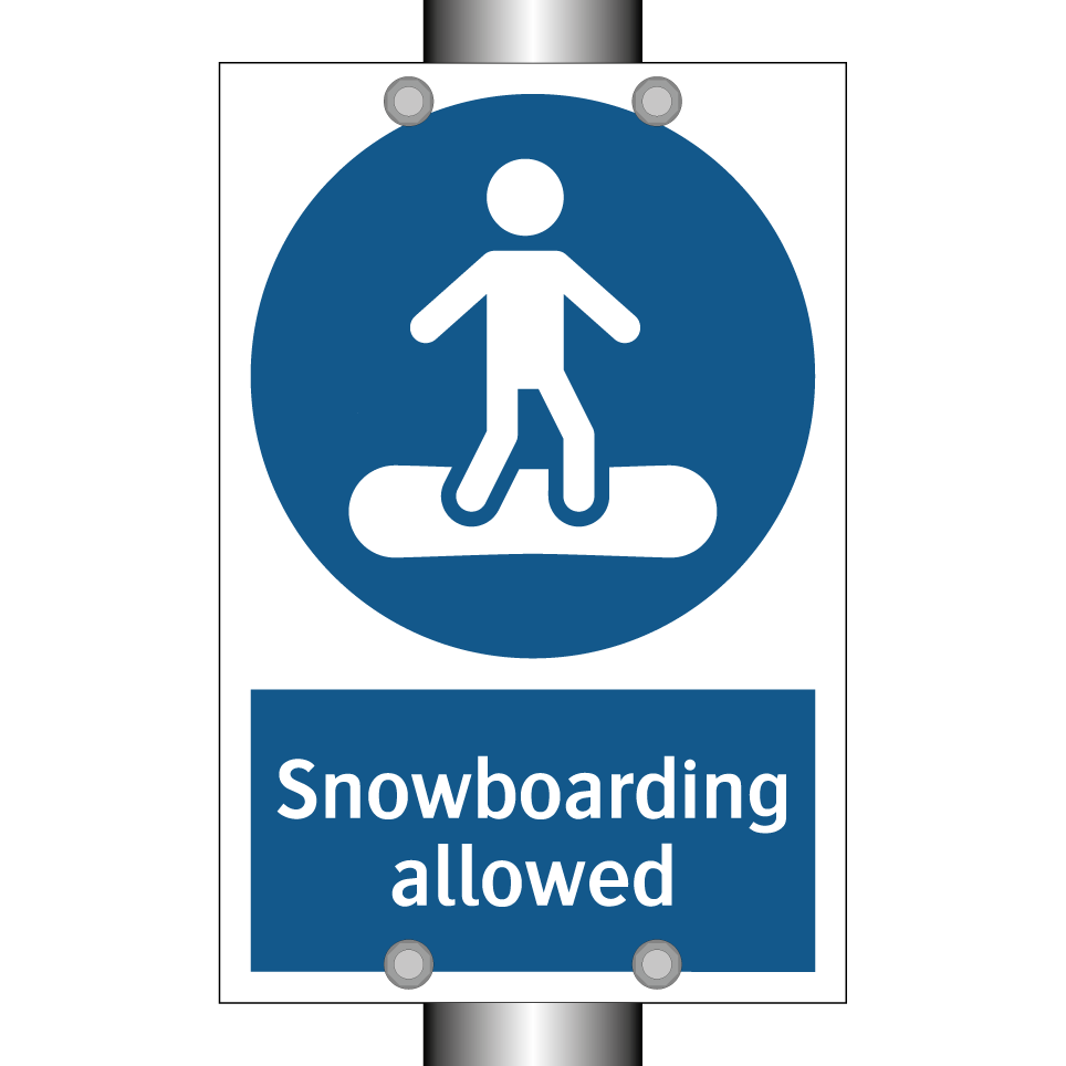 Snowboarding allowed