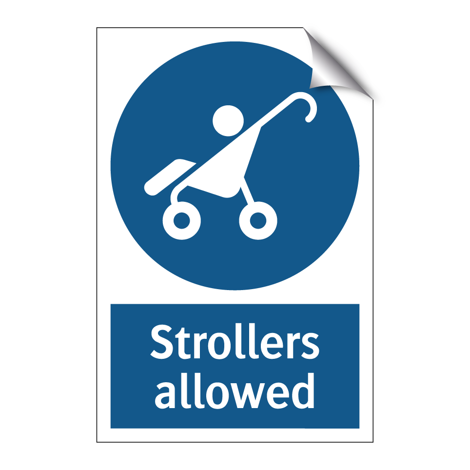 Strollers allowed