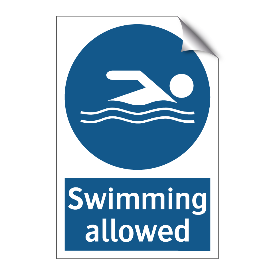 Swimming allowed