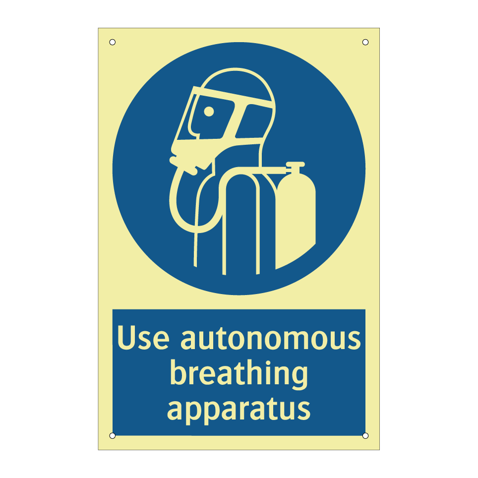 Use autonomous breathing apparatus