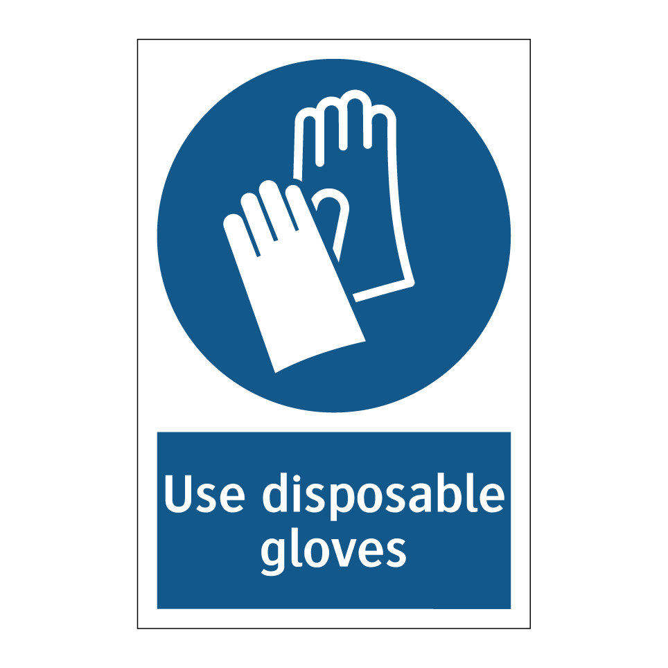 Use disposable gloves