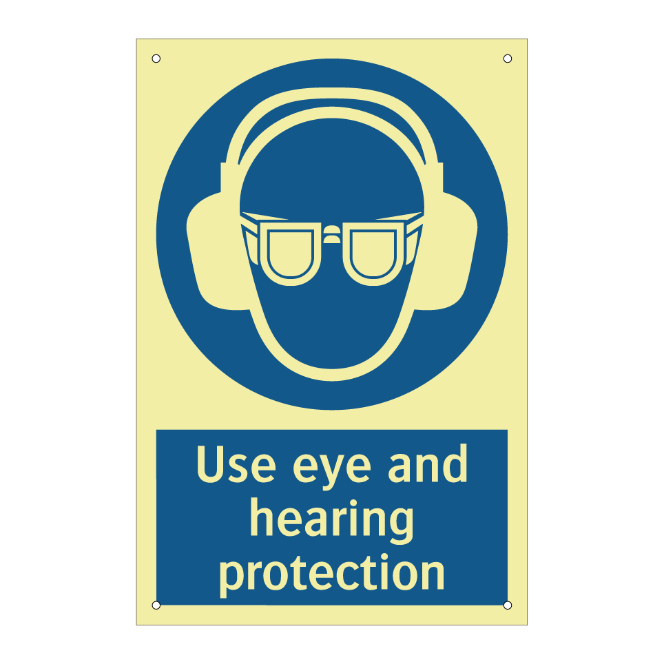 Use eye and hearing protection