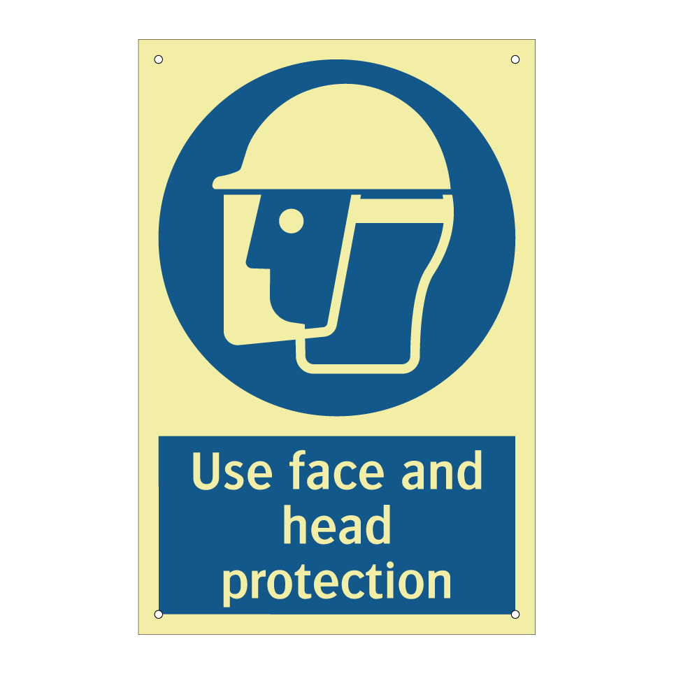 Use face and head protection