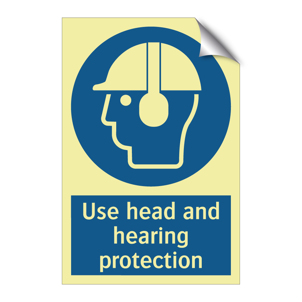 Use head and hearing protection