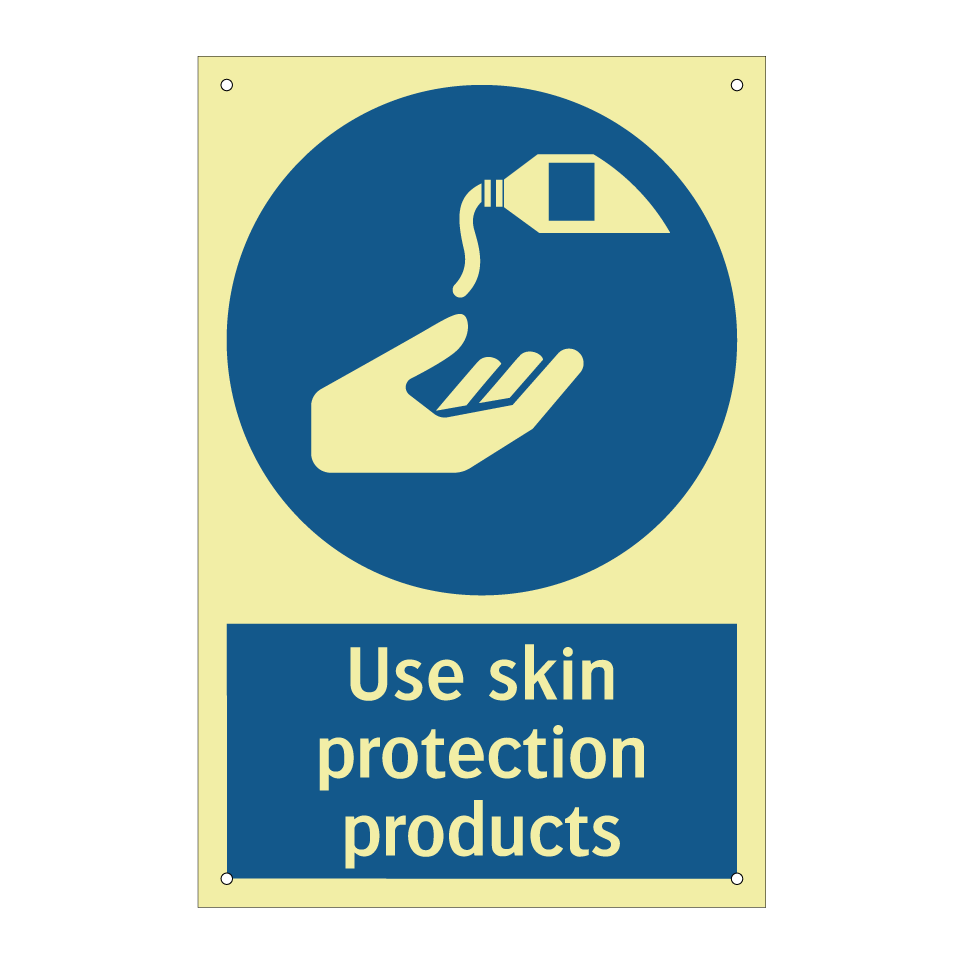 Use skin protection products
