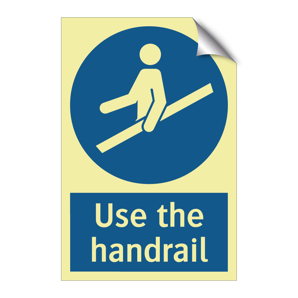 Use the handrail