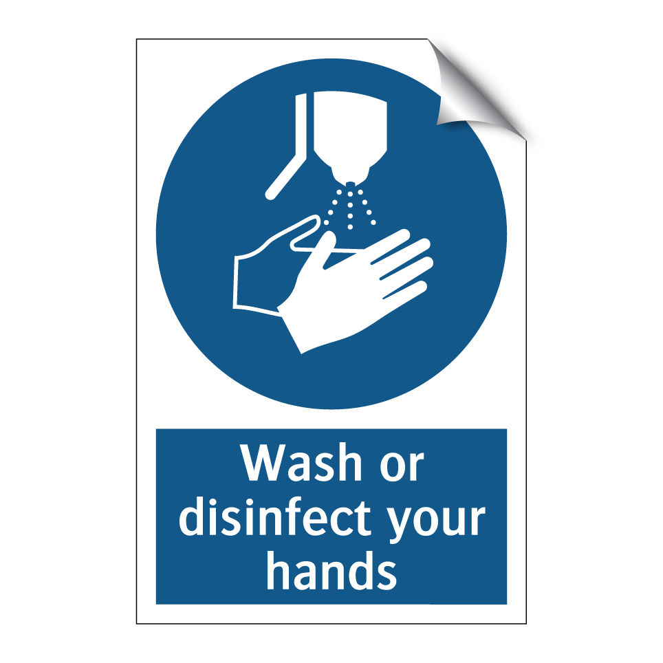 Wash or disinfect your hands