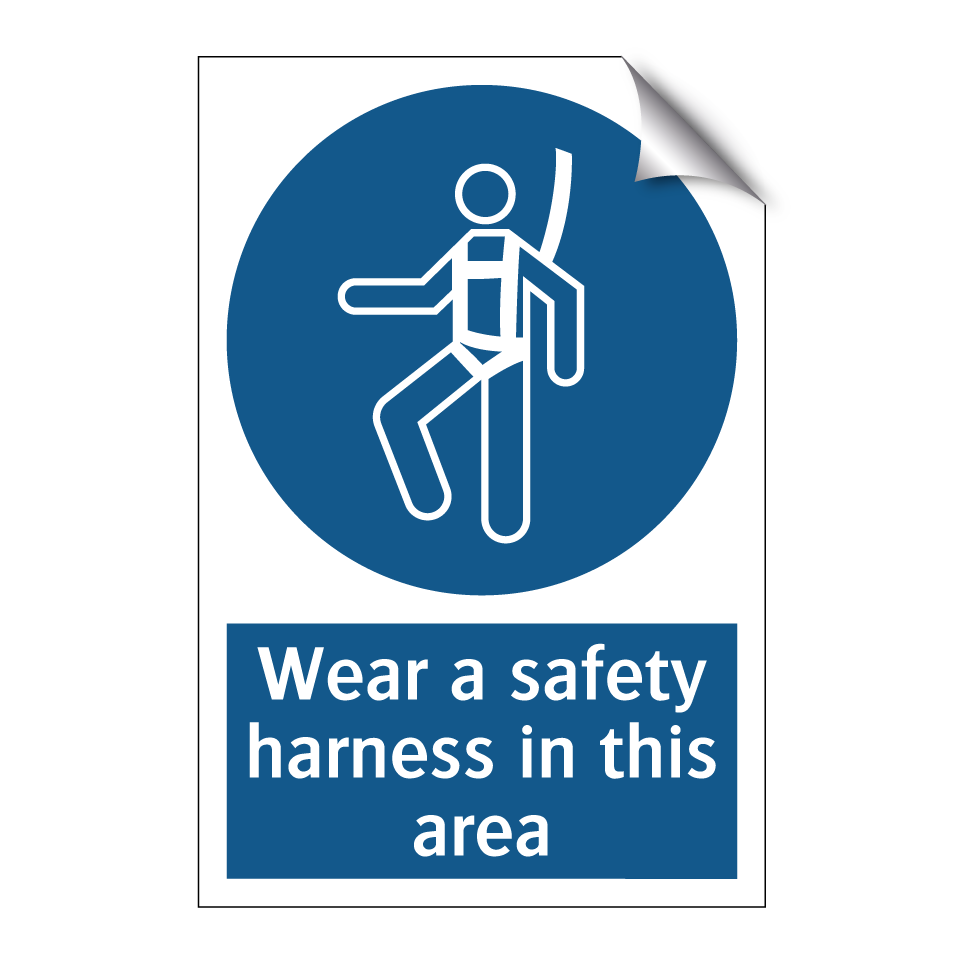 Wear a safety harness in this area