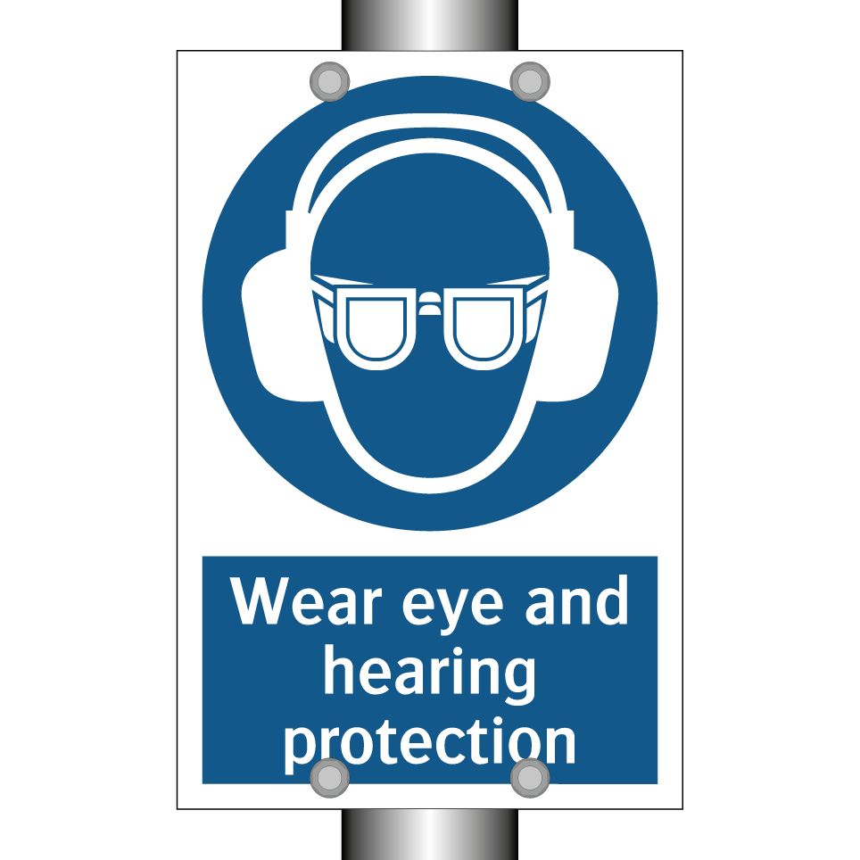 Wear eye and hearing protection