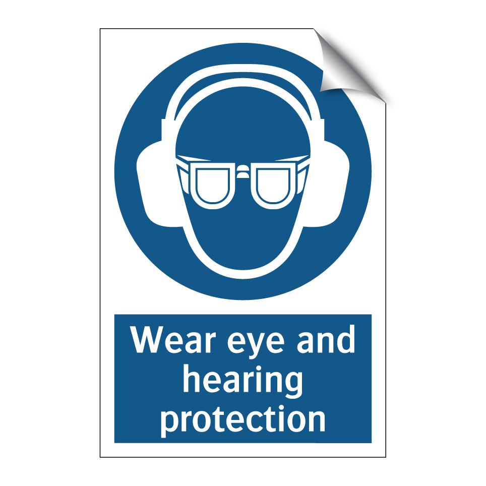 Wear eye and hearing protection