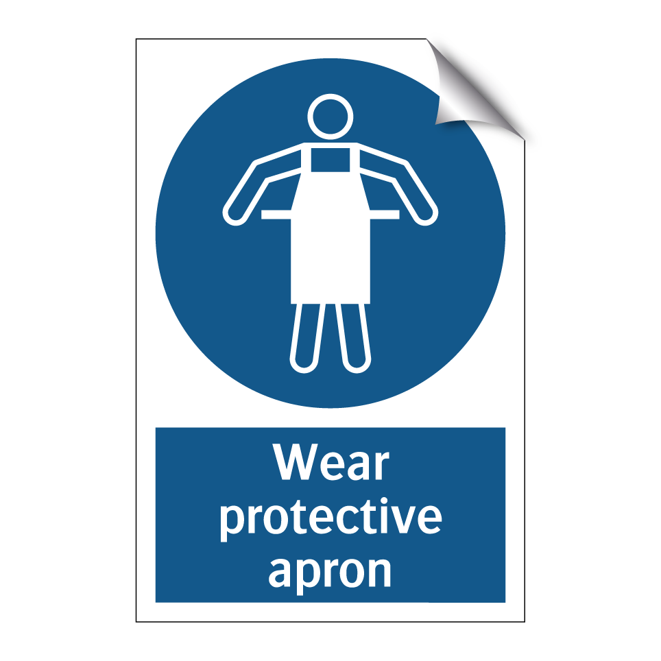 Wear protective apron