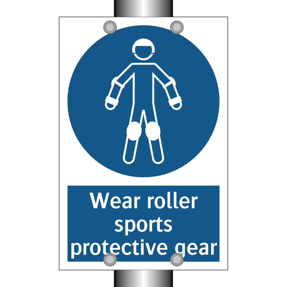Wear roller sports protective gear