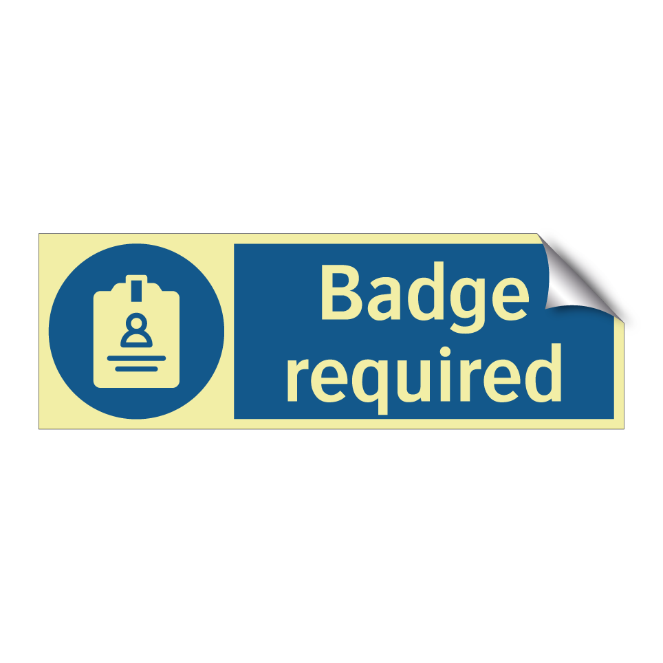Badge required