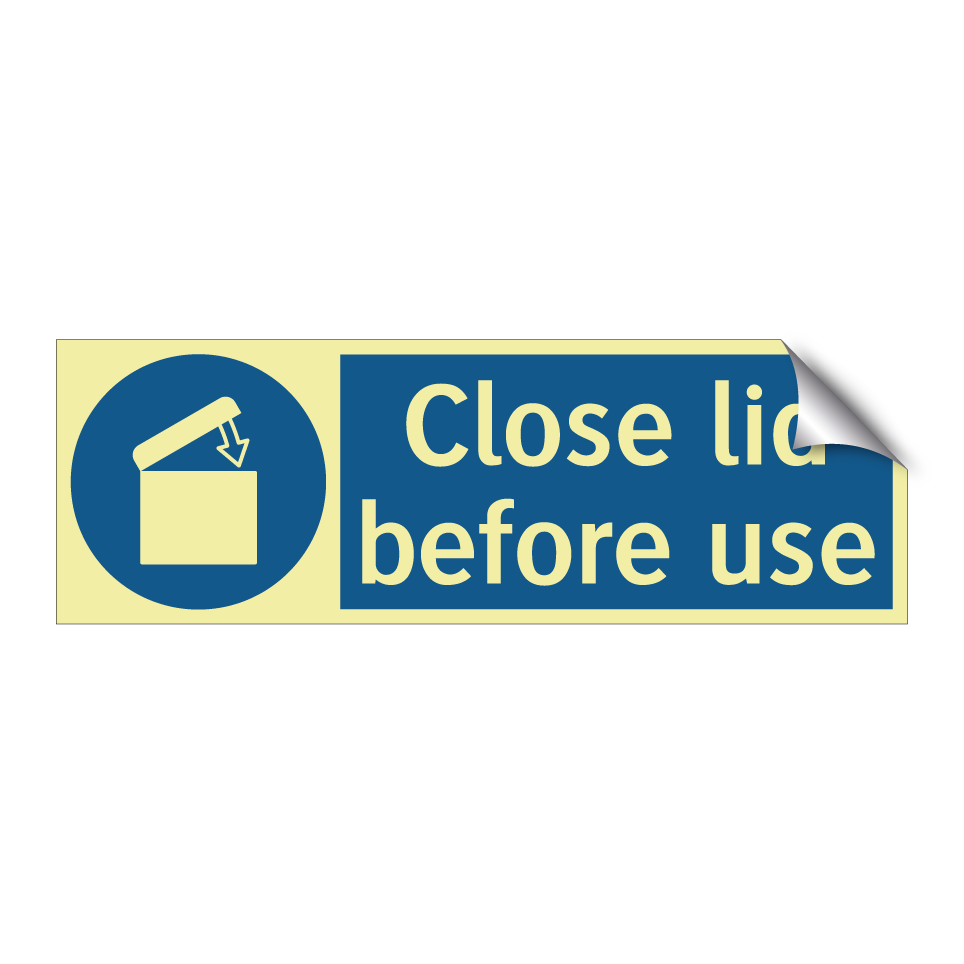 Close lid before use