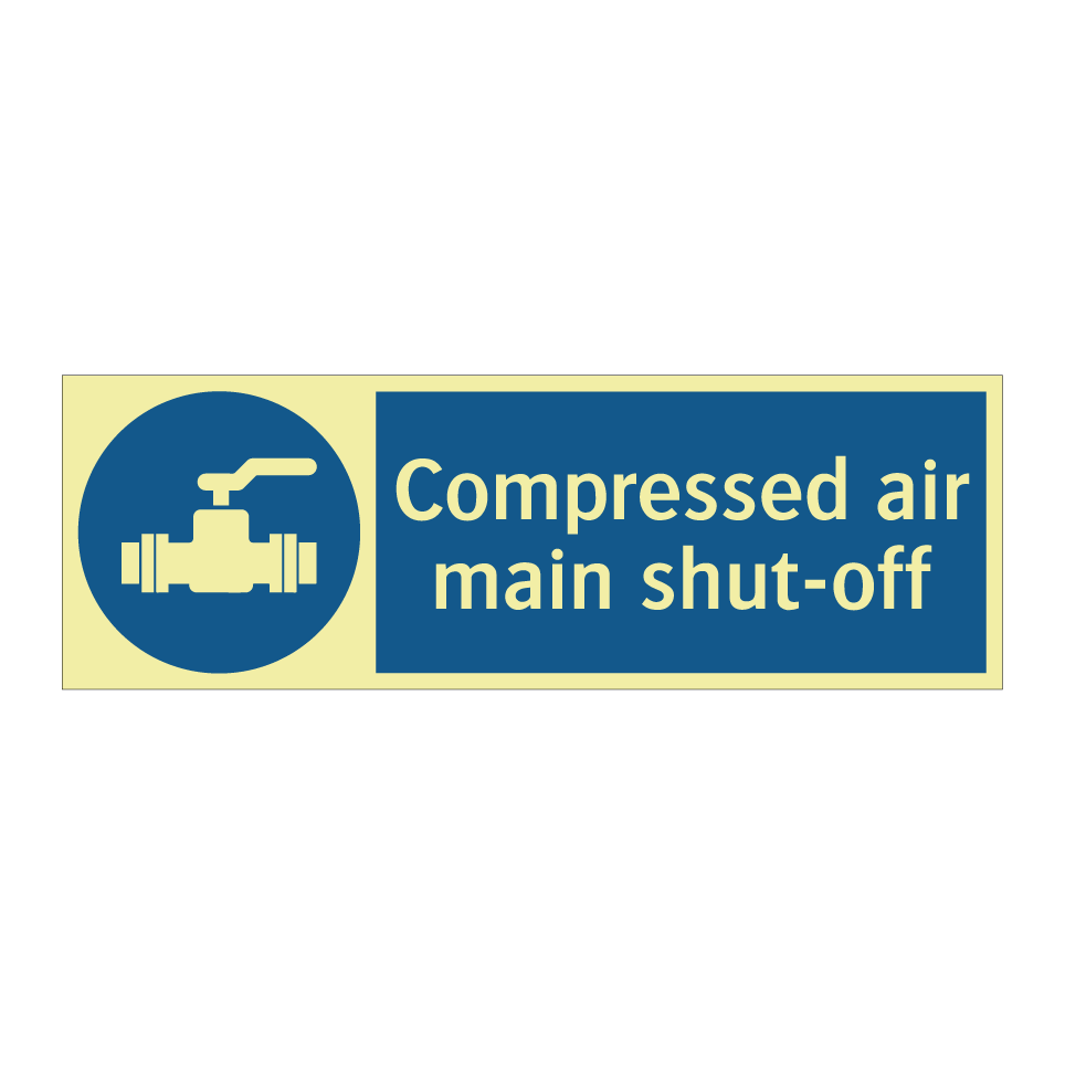 Compressed air main shut-off