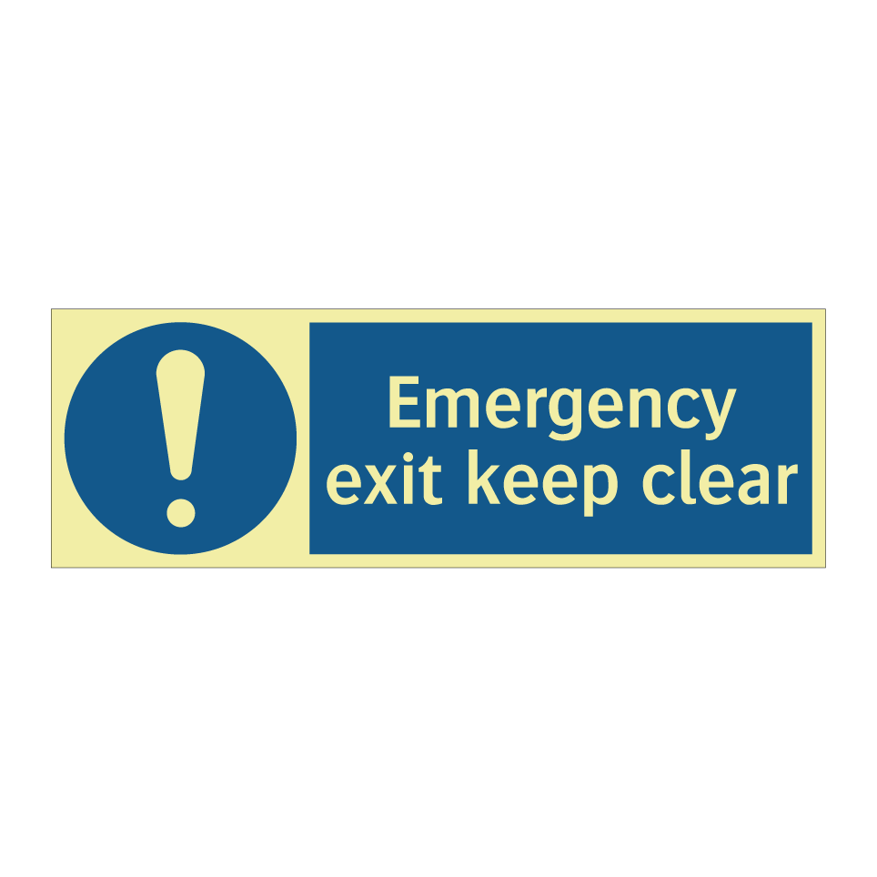 Emergency exit keep clear