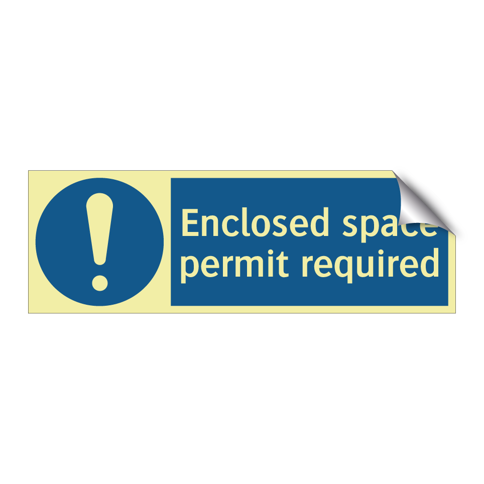 Enclosed space permit required