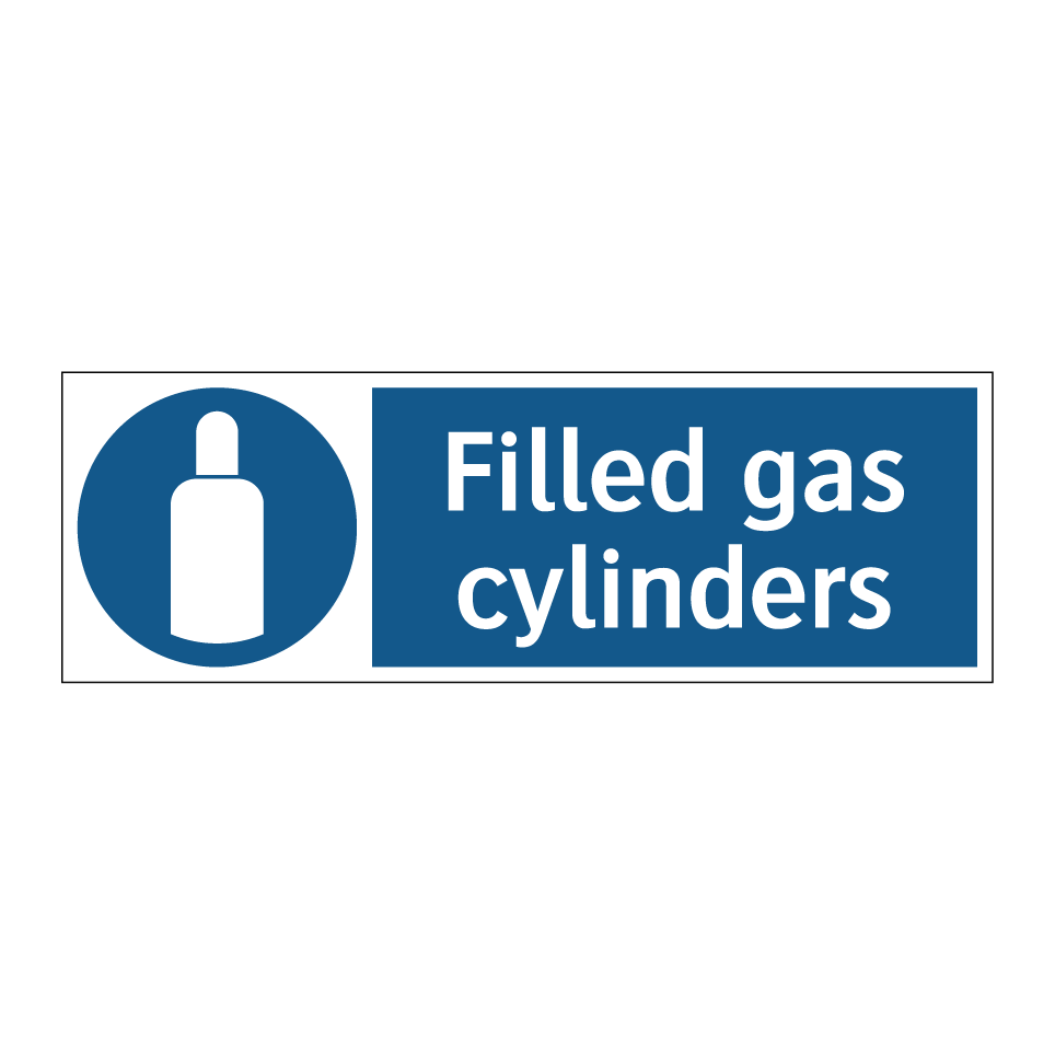 Filled gas cylinders