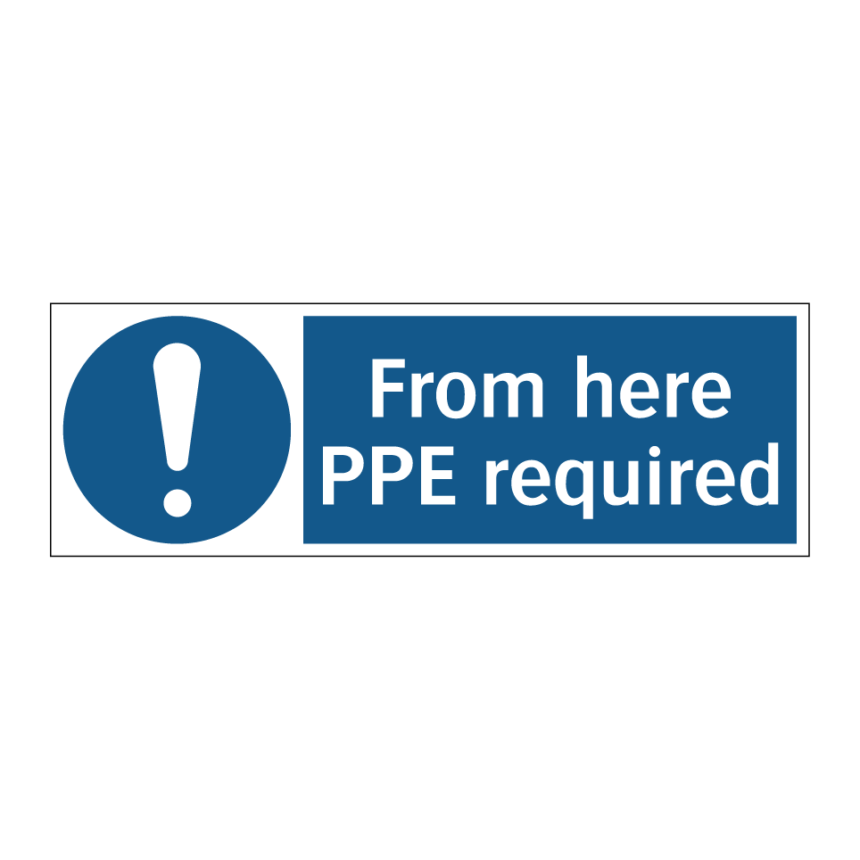 From here PPE required
